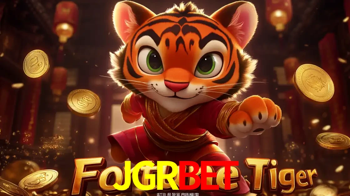 O carismático mascote do jogo de slot Fortune Tiger, um tigre fofo em pose de artes marciais, pronto para trazer sorte e multiplicadores de ganhos no cassino online JGRBET.