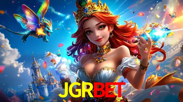 A princesa de um reino de fantasia mágico, com seu pequeno dragão, apresentando um mundo de prêmios encantados nos jogos de caça-níqueis do cassino JGRBET.